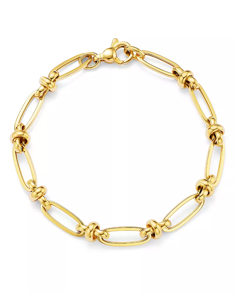 Bloomingdale's Fine Collection Paperclip Link Chain Bracelet in 14K Yellow Gold