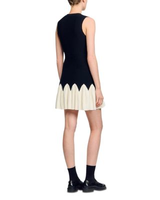 Two Tone Knit Mini Dress