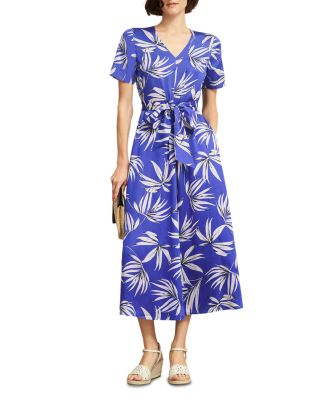 HOBBS LONDON - Ripsley Palm Print Dress