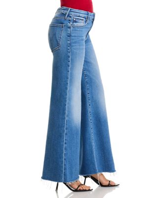 The Lil Roller Fray Wide Leg Jeans in Fan Favorite 