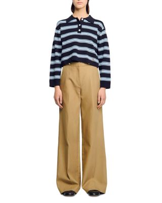 Striped Polo Sweater