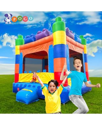  Premium Inflatable Bounce House (Without Blower) - 13 x 12 x 14.5 Foot - Deluxe Castle Big Crossover Inflatable Bouncy House Jumper Unit for Kids
