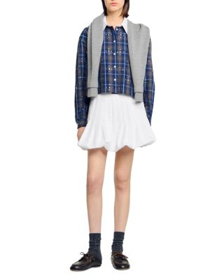 Rhinestone Button Front Shirt