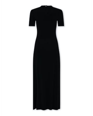 Draped Stretch Jersey Maxi Dress
