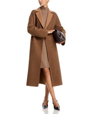 Wool Cashmere Soft Herringbone Coat
