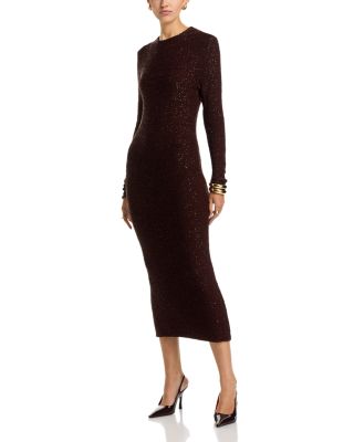 Sequin Knit Midi Dress