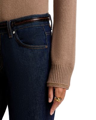 Platinum Wool Blend Diamante Crewneck Sweater