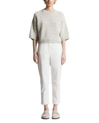 Zigzag Raglan Sleeve Sweater