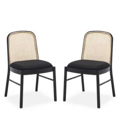 Safavieh - Annmarie Rattan Back Chairs, Set of 2