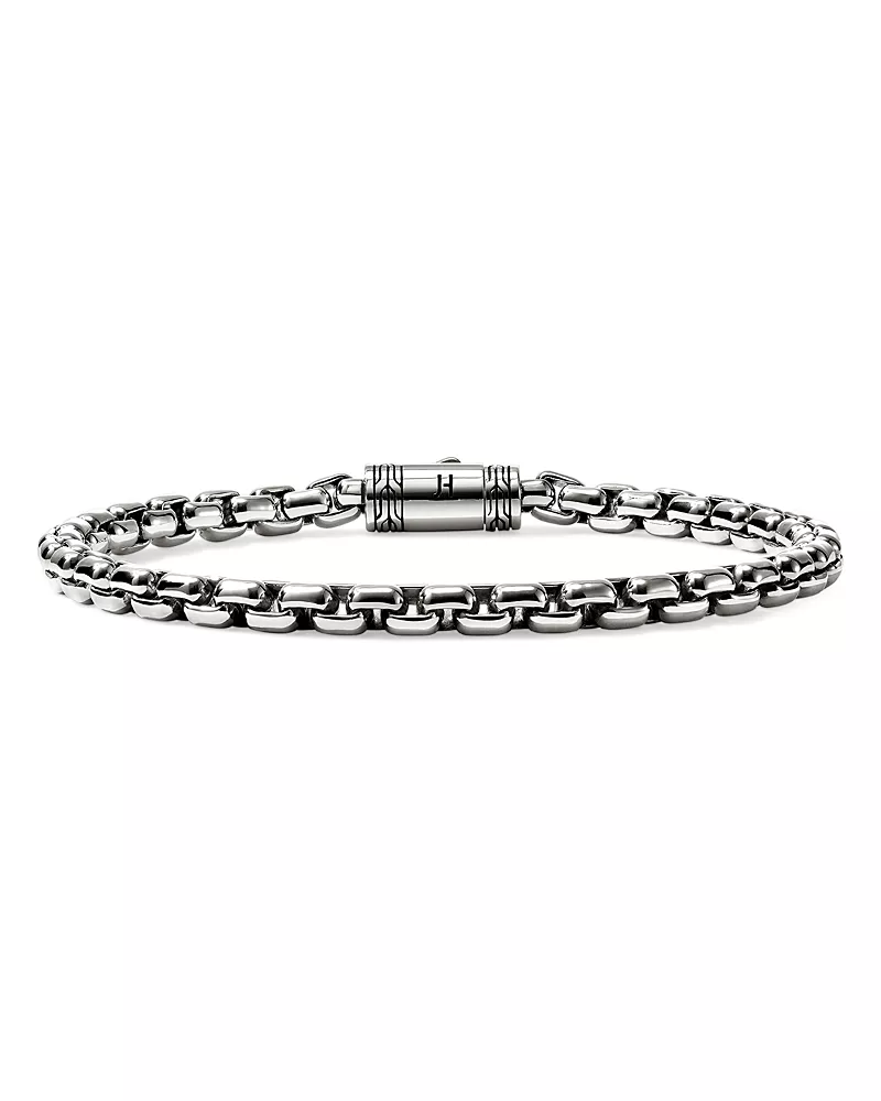 John Hardy Sterling Silver Chain Box Chain Bracelet