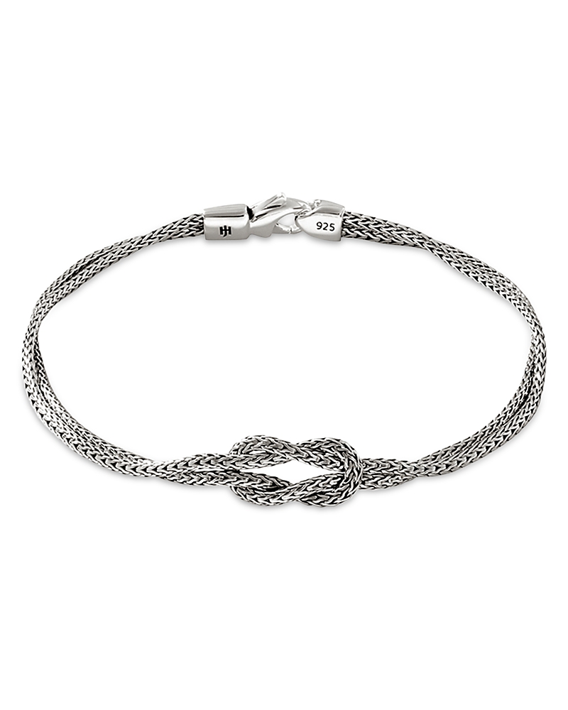 John Hardy 14K Yellow Gold & Sterling Silver Love Knot Weave Double Strand Bracelet