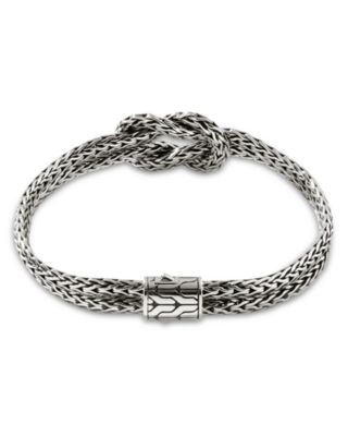 14K Yellow Gold & Sterling Silver Love Knot Bracelet, 7mm