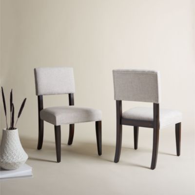 Luis Wood Dining Chairs, Set of 2