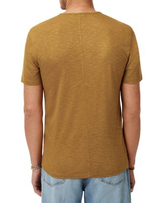 Biello Slim Fit Short Sleeve Henley Shirt  