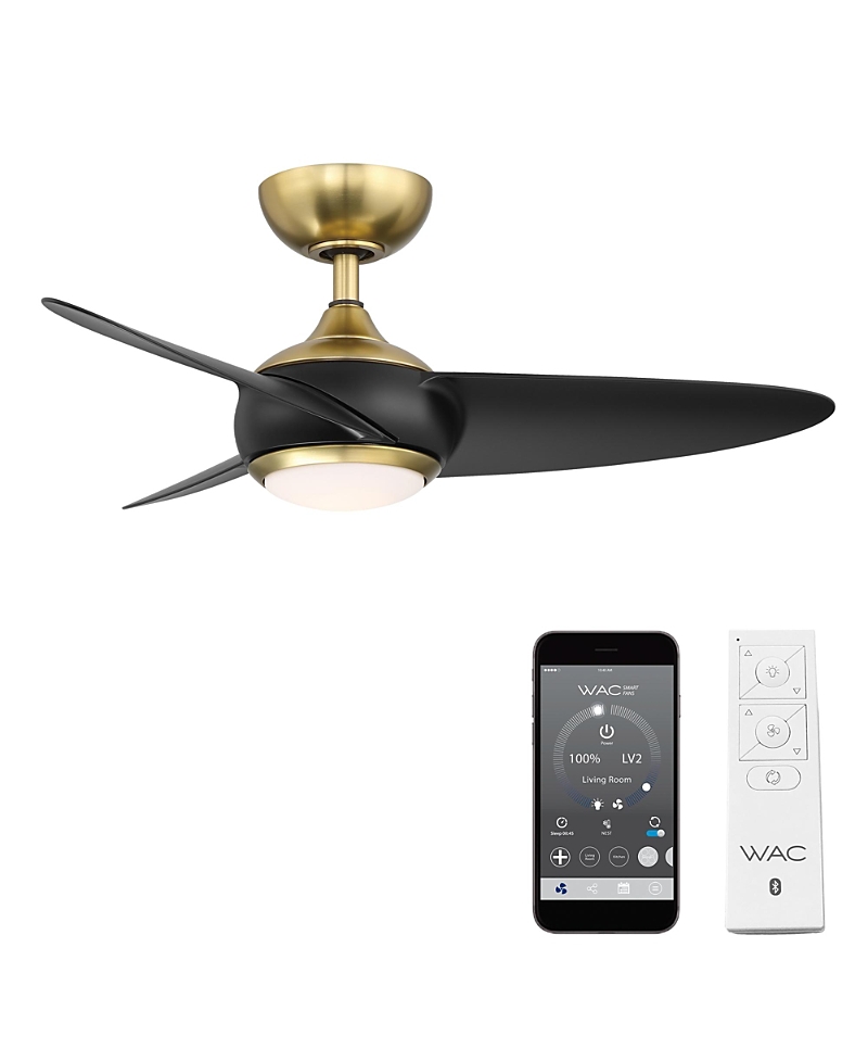Photos - Fan Wac lighting Smart Loft 38in 3000K Led Indoor or Outdoor Smart Home Ceiling Fan 94-877B-5433E75842BE