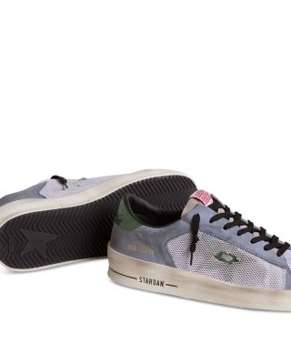 Men's Stardan Suede & Mesh Low Top Sneakers