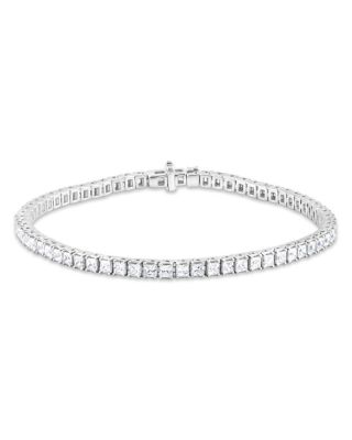 Bloomingdale's Fine Collection - Diamond Tennis Bracelet in 14K White Gold, 5.0 tcw