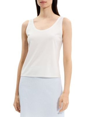 Sweater Trim Double Scoop Tank