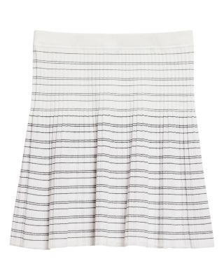 Rib Stripe Mini Skirt