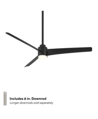 Smart Fans Novelle 52in Selectable 2700-3000-4000-5000K LED Indoor or Outdoor Smart Home Ceiling Fan