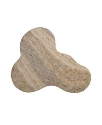 Slab Faux Marble Short Side Table