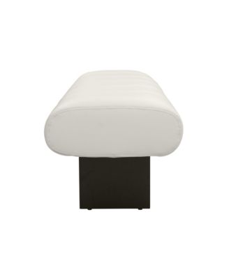  Karol Performance Vegan Leather Bench in Cream