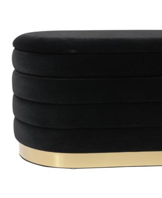 Lillian Velvet Storage Bench