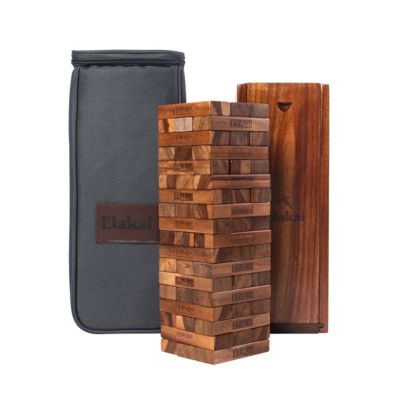 Classic Acacia Woodlander Mountain Blocks Set