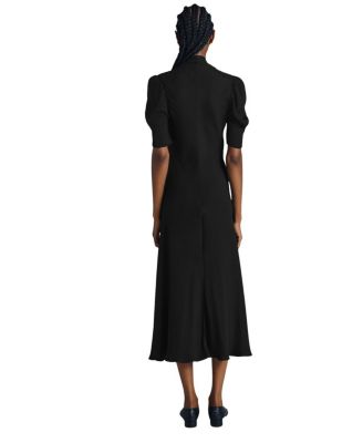 Capri Crepe Short Sleeve Midi Dress