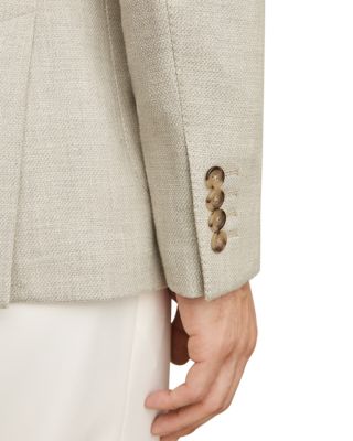 Textured Notch Lapel Blazer