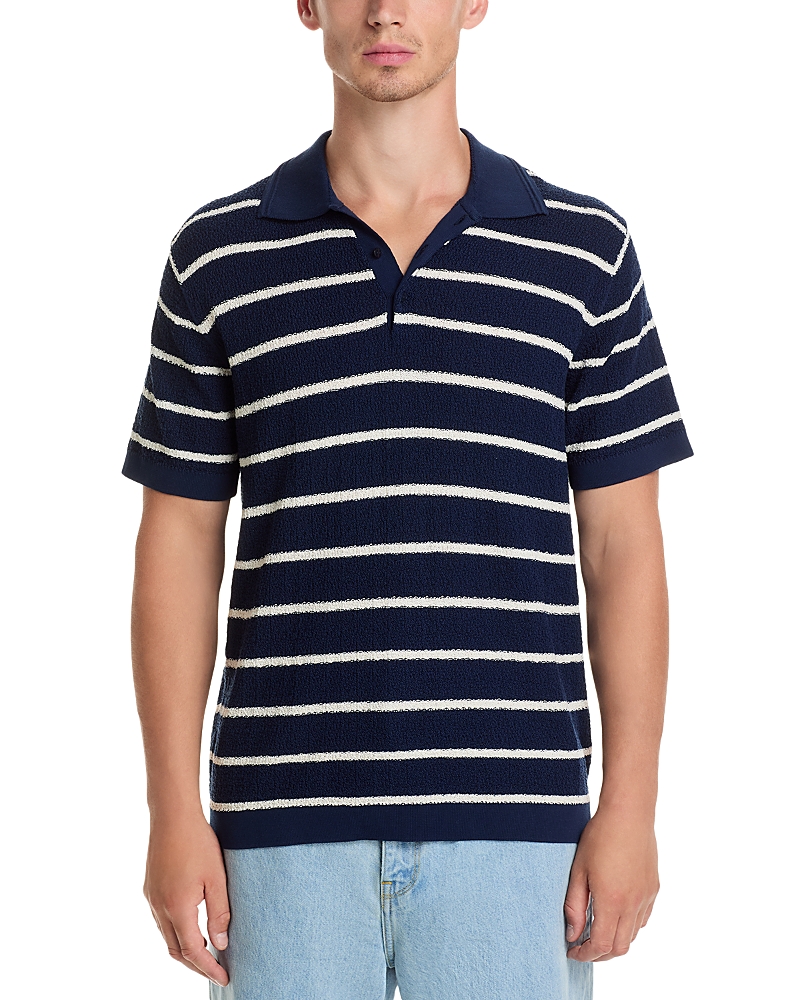 Simkhai Calum Striped Polo