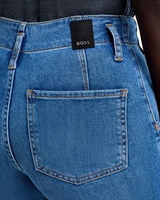 Rosalya High Rise Flare Jeans in Navy 1