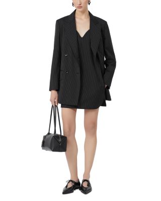 Wool Pinstriped Blazer