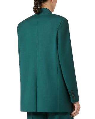 Wool Peak Lapel Blazer