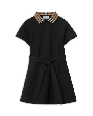 Girls' Check Collar Polo Shirt Dress, Little Kid, Big Kid - Exclusive