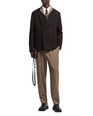 Double Breasted Peak Lapel Blazer