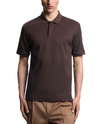 Emporio Armani - Regular Fit Jacquard Jersey Polo