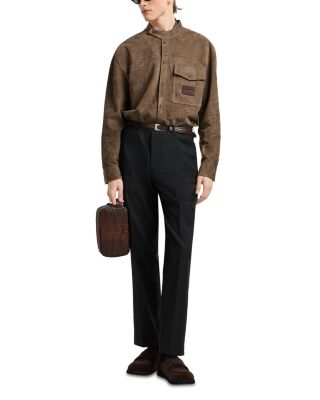 Regular Fit Wool Trousers 