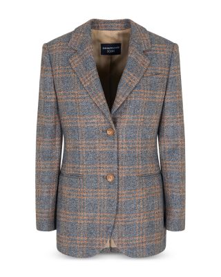 Icon Checkered Wool Blazer