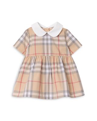 Girls' Check Cotton Poplin Dress with Bloomers
