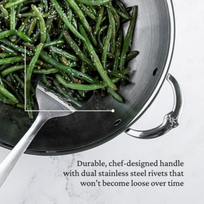 ProBond Luxe 14&amp;quot; Professional Clad Stainless Steel Wok with Dome Lid