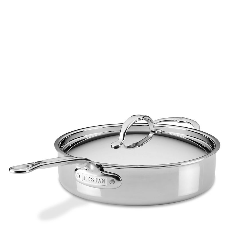 Hestan Probond Luxe 3.5 Quart Professional Clad Stainless Steel Essential Pan With Lid In Silver
