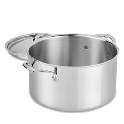 ProBond Luxe 8 Quart Professional Clad Stainless Steel Stockpot with Lid