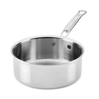 ProBond Luxe 2 Quart Professional Clad Stainless Steel Saucepan with Lid