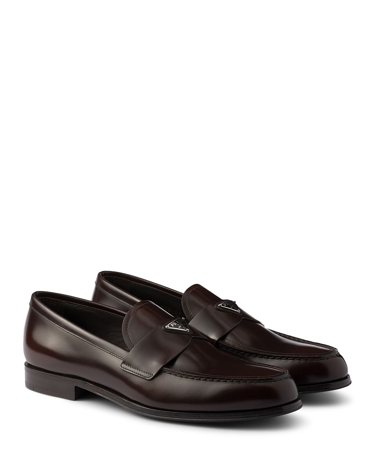 Prada Men's Brushed Leather Loafers