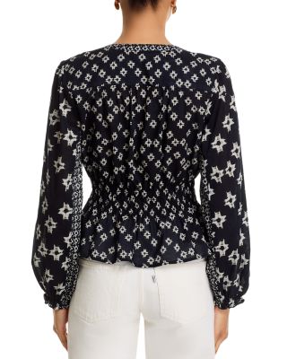 Charlotte Long Sleeve Button Front Blouse