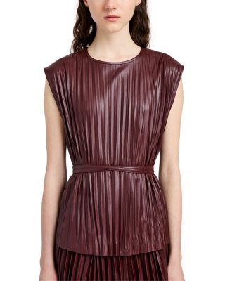 Lyra Top in LW Faux Leather