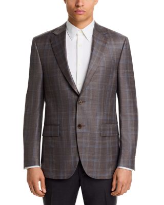 Flynn Plaid Wool Classic Fit Sportcoat