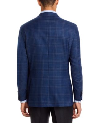 Flynn Textured Tonal Plaid Wool Regular Fit Sportcoat
