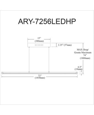 Array LED Horizontal Pendant